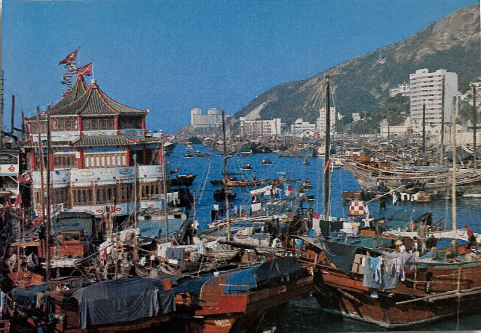 The Floating Population of Hong Kong Boats Harbor Harbour China
