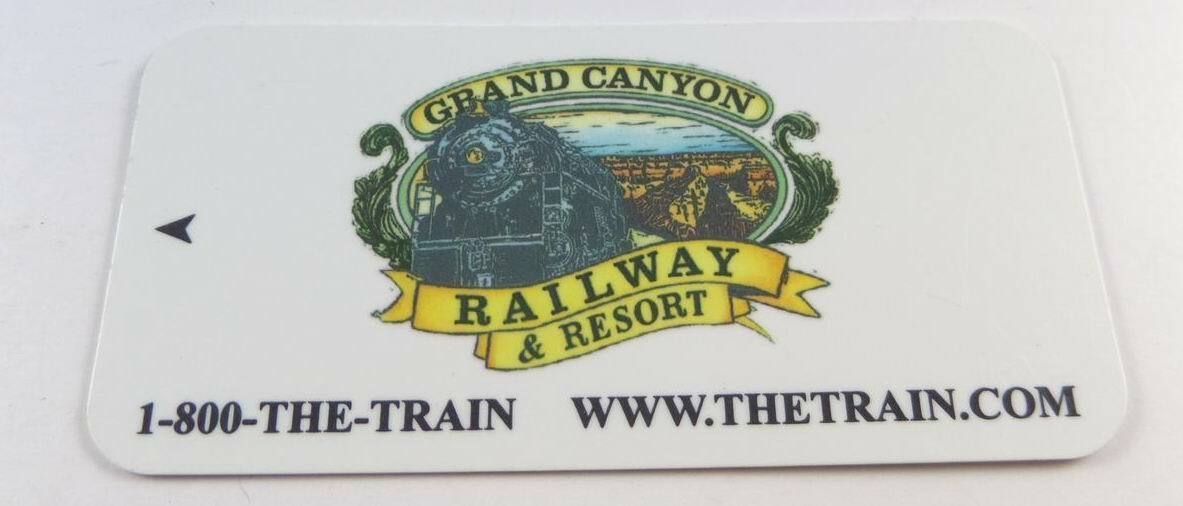 Vintage Grand Canyon Railway & Resort Room Key, Magnetic Room Keycard