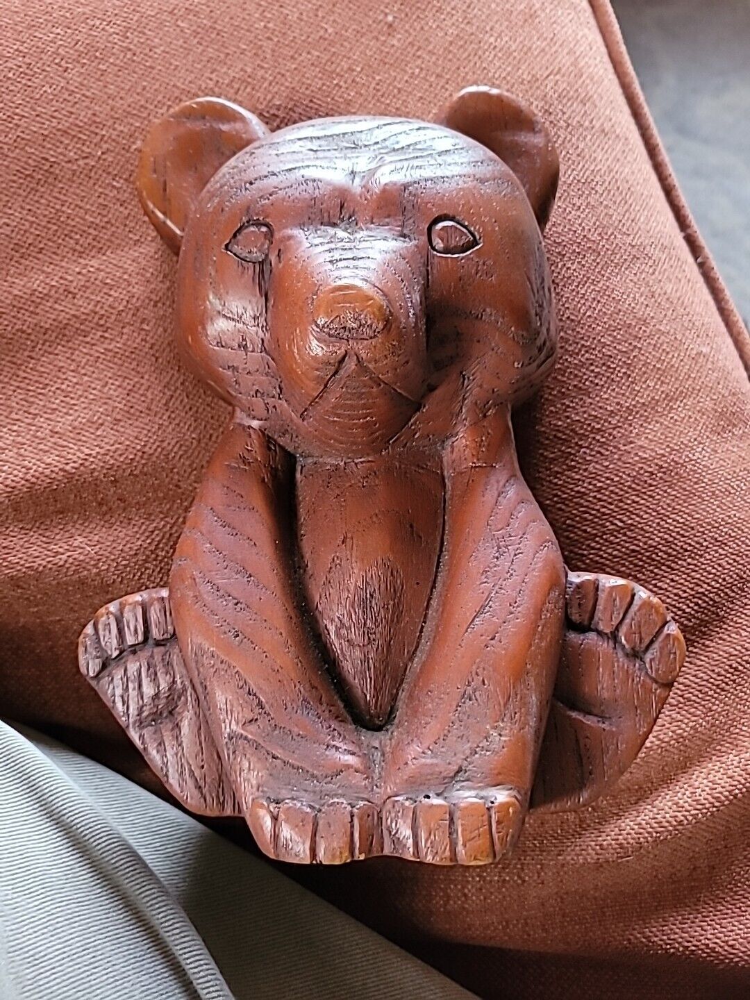 Vintage wood bear.