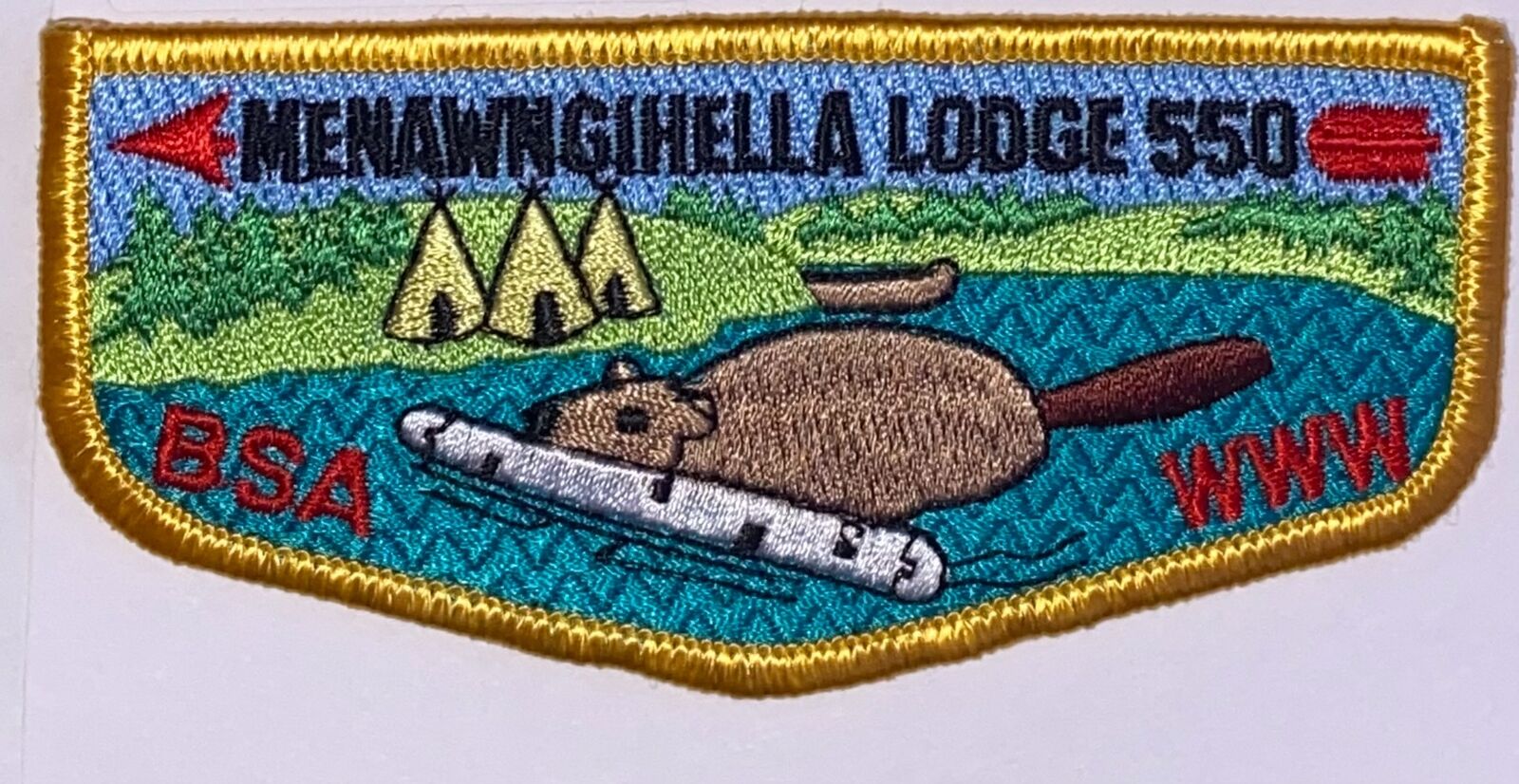 Boy Scout OA Flap Menawngihella Lodge 550