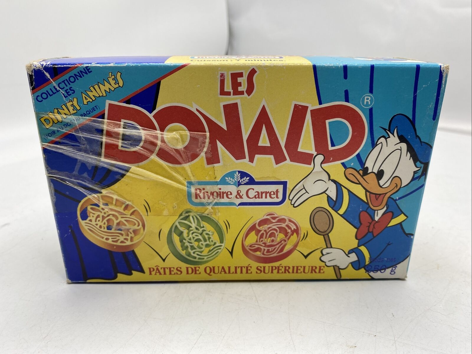 Disney Vintage Original Donald Duck Pasta France Rare Multi Color Box