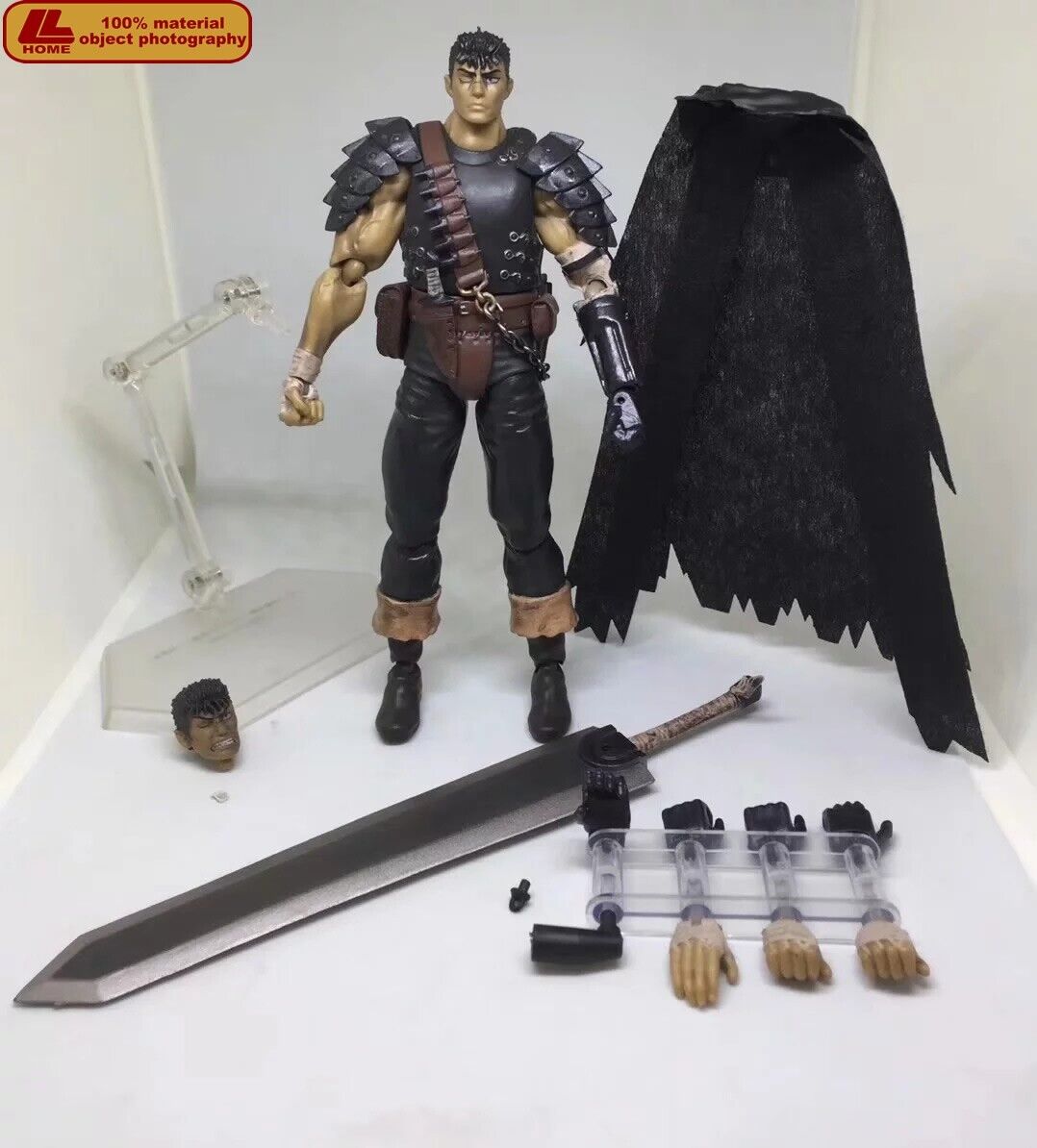 Anime Berserk Guts Black Swordsman #359 Action Model Figure Toy Gift
