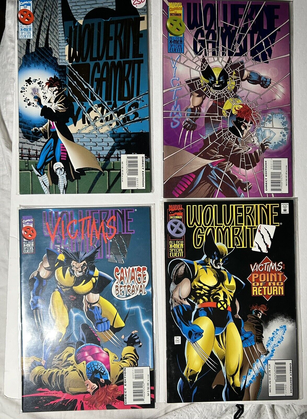 Marvel Comics X-men Wolverine Gambit 1-4