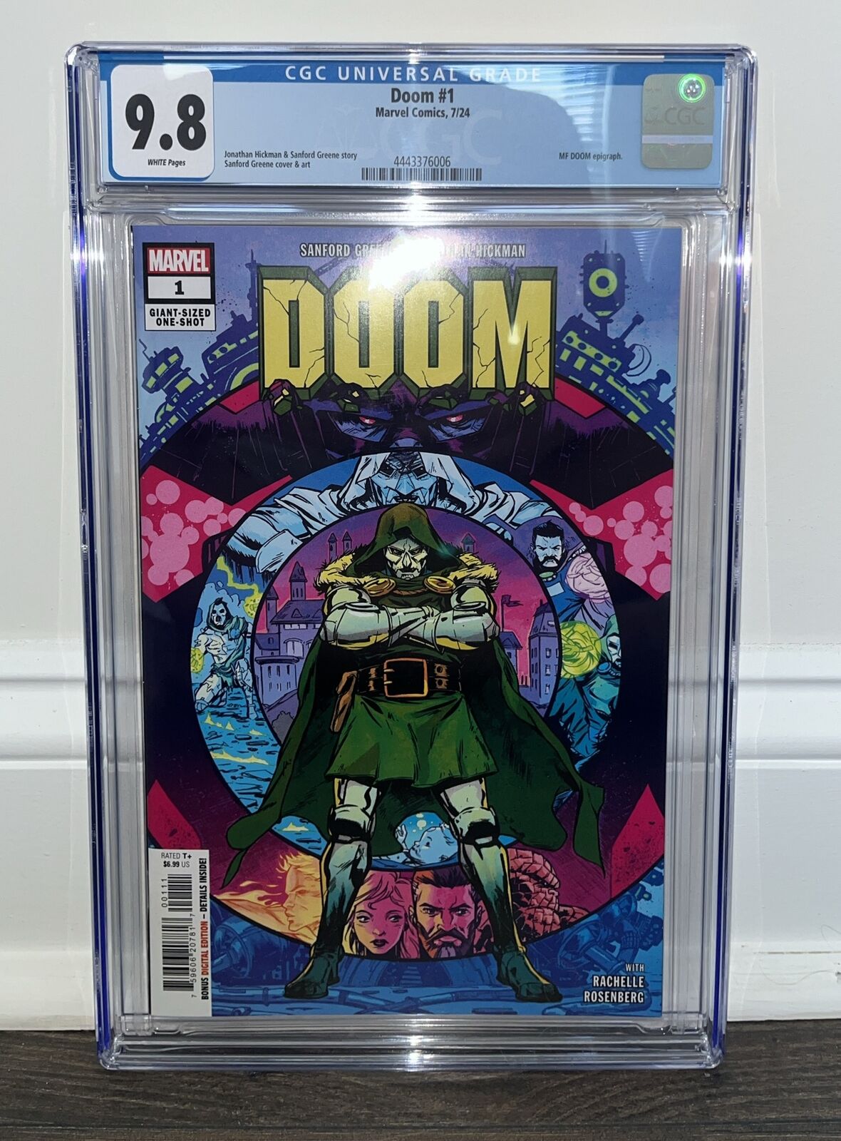 Doom #1 CGC 9.8 Graded Cover A 1st Print Marvel Comics 2024 MF Doom Tribute