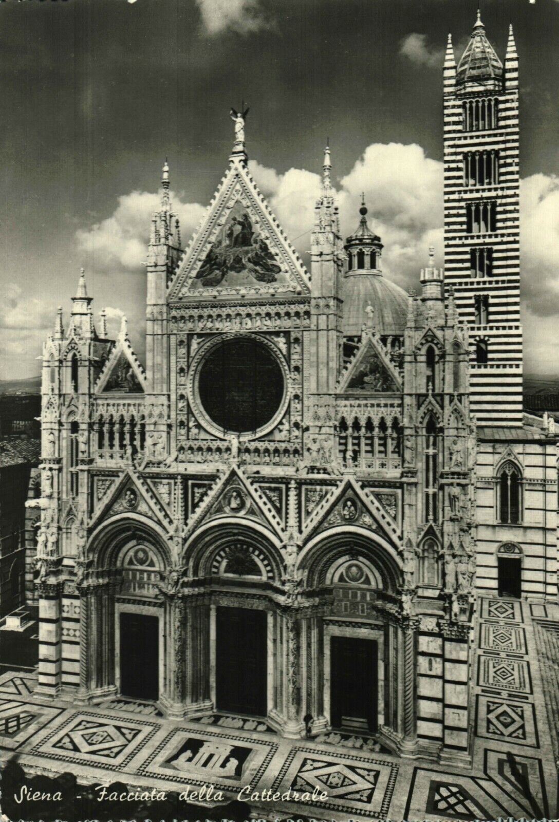 Antique (c.1910s) Siena Cathedral, Italy RPPC Photo Card 
