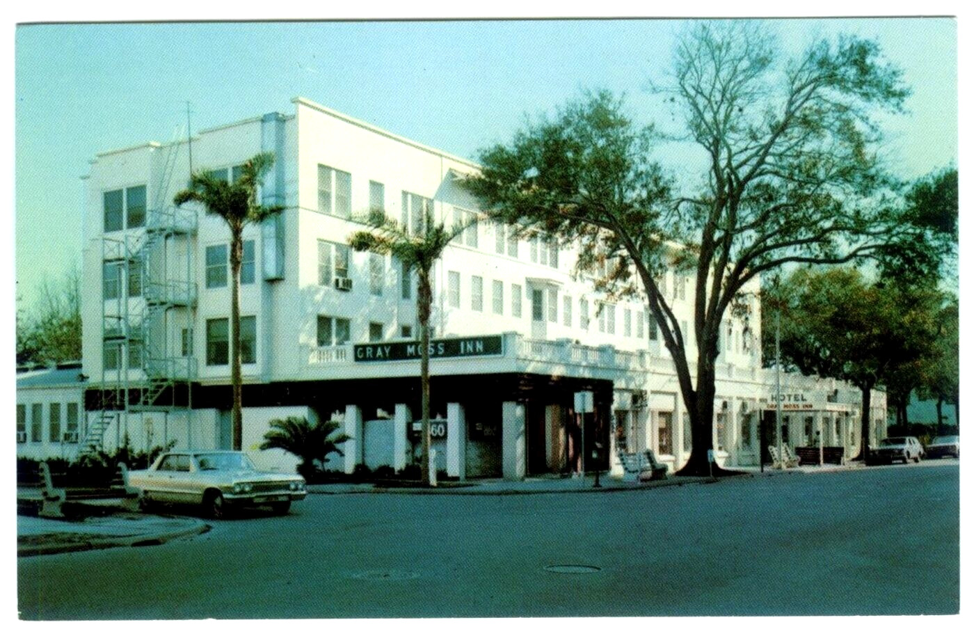 Clearwater Florida FL Gray Moss Inn Vintage Postcard