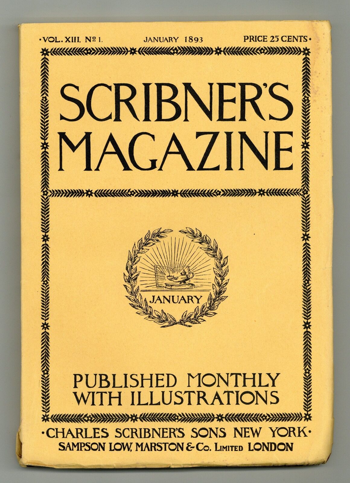 Scribner's Magazine Jan 1893 Vol. 13 #1 VG 4.0
