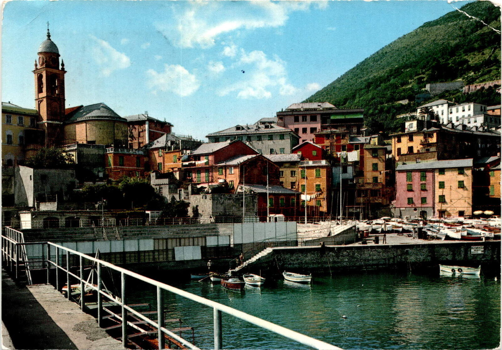 Golfo Paradiso, Nervi, Italy, harbor, Rinaldo, Mire Postcard