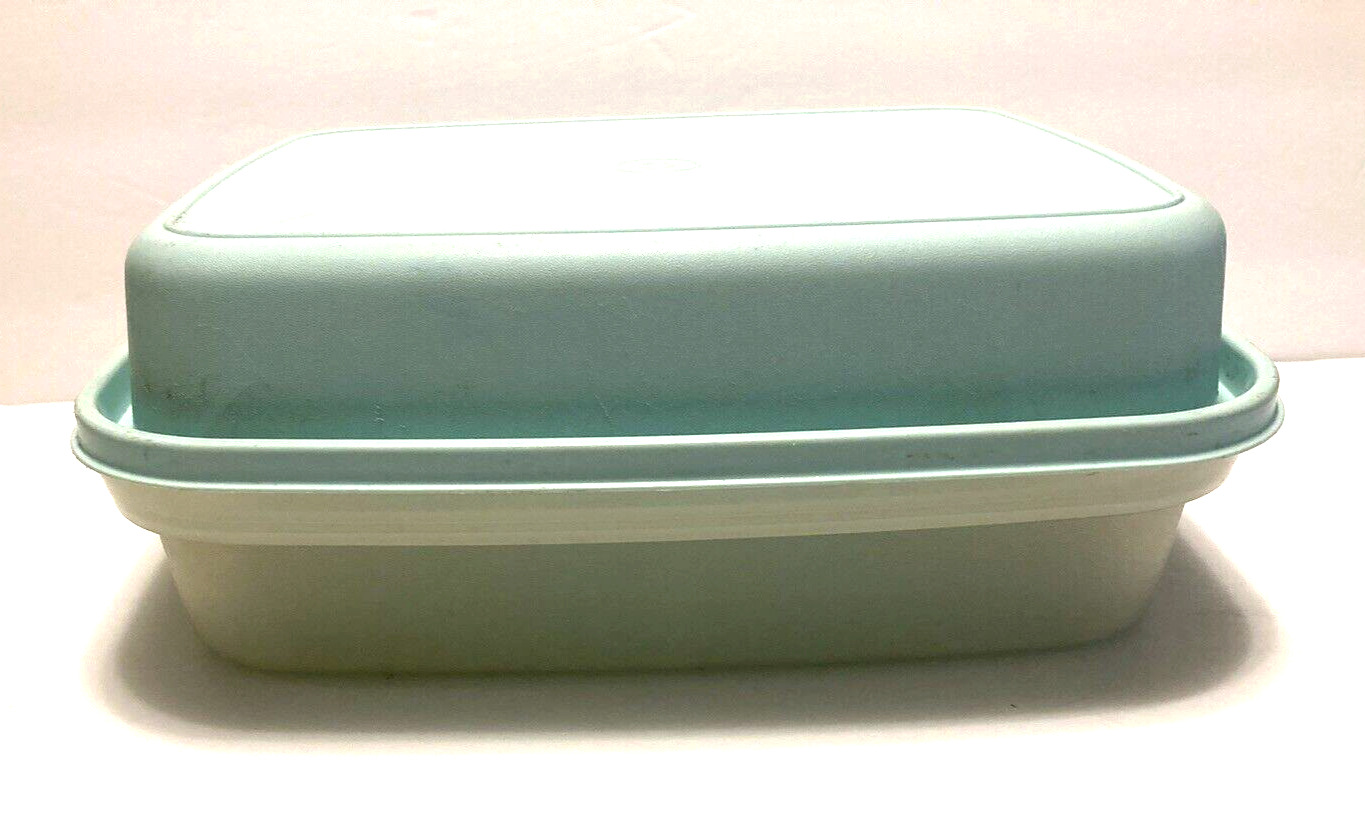 Tupperware Marinade Container 1295 Mint Green Season Serve with Lid 1294-VINTAGE