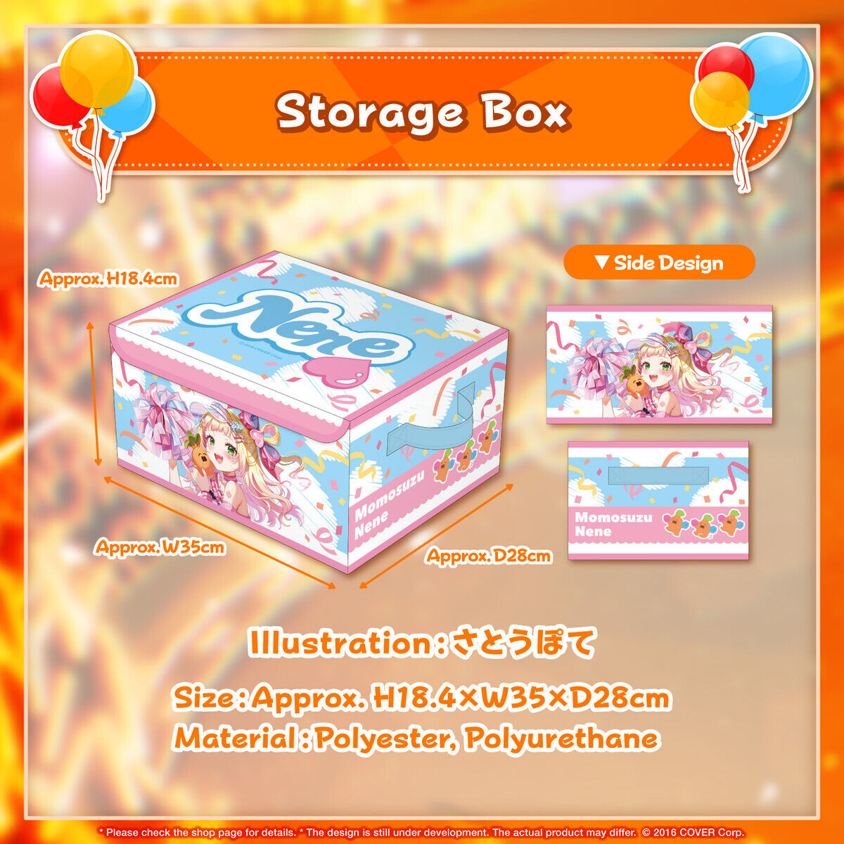 Hololive Momosuzu Nene 3rd Anniversary Celebration - Storage Box