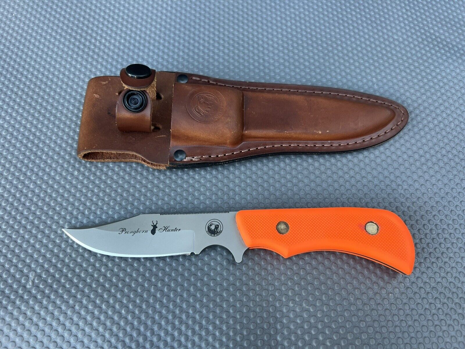 Knives of Alaska Pronghorn Hunter Knife USA D2 Steel - Orange Suregrip