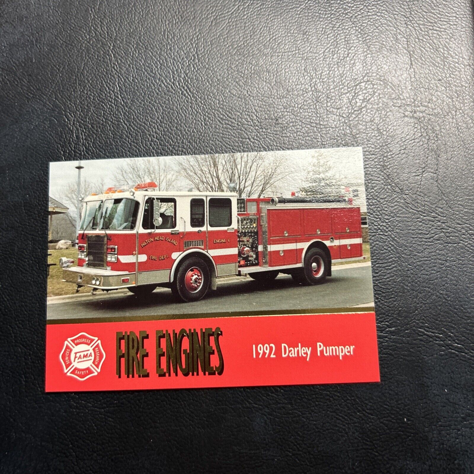 Jb98 Fama Fire Engines 1993 #25 Hilton Head South Carolina 1992 Darley Pumper