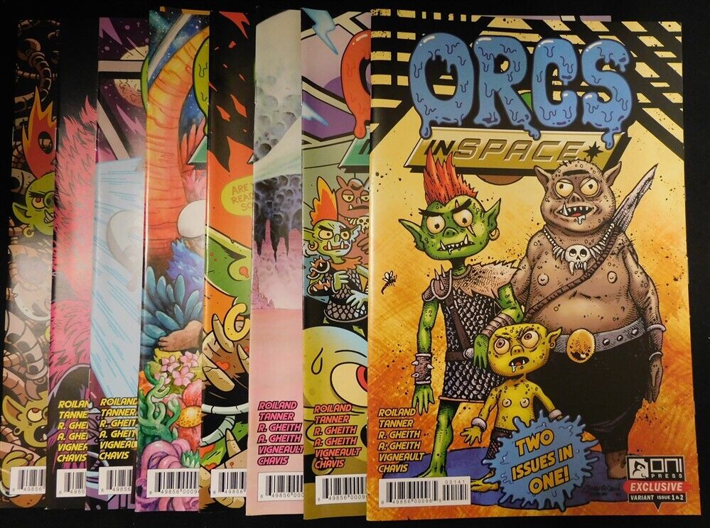 ORCS IN SPACE 1-8 ONI VARIANT COMIC SET COMPLETE ROILAND TANNER GHEITH 2021 NM