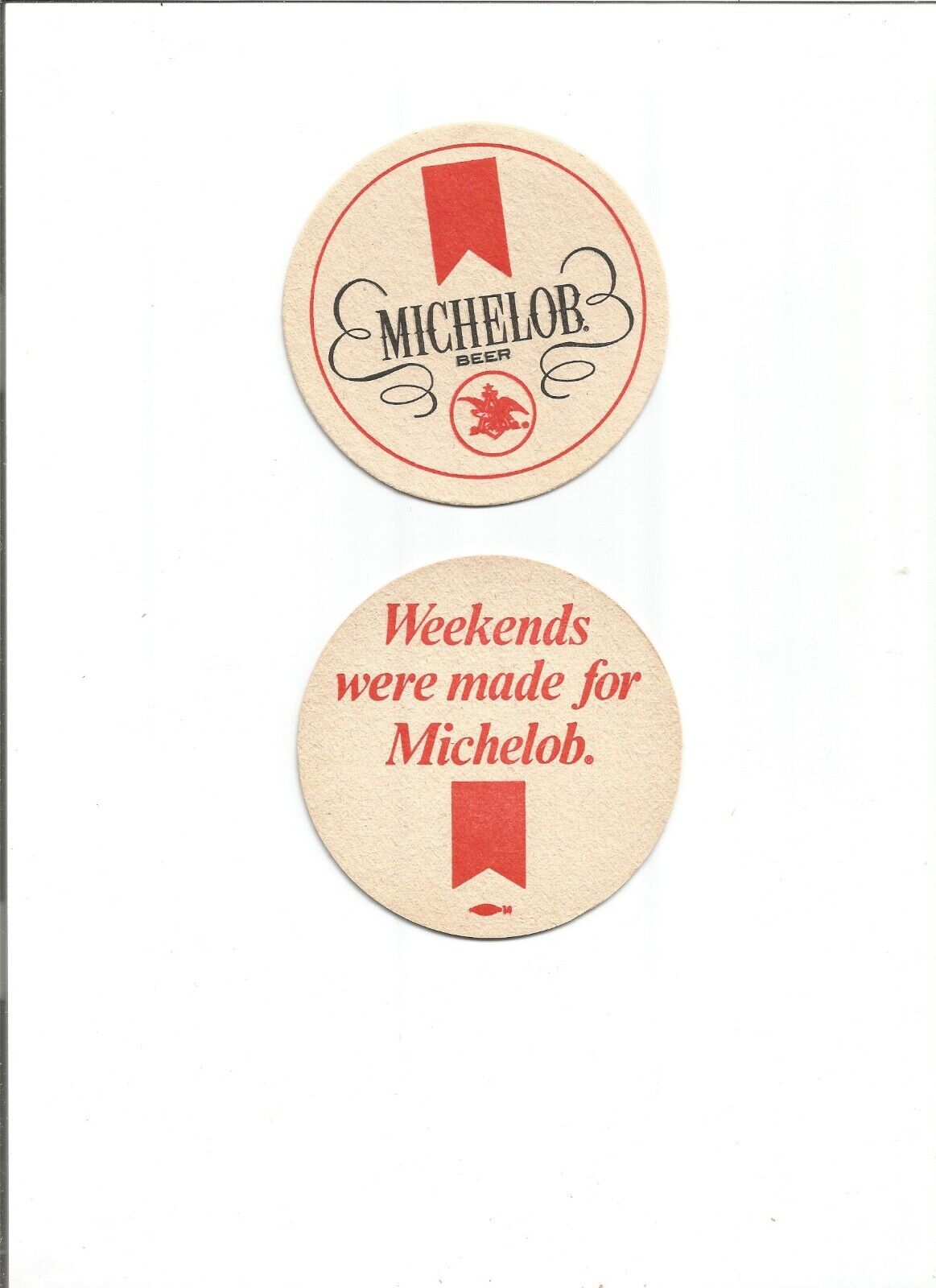 Lot Of 5 1970\'s Michelob  Beer Coasters- A-B Of St. Louis, MO #1859 \