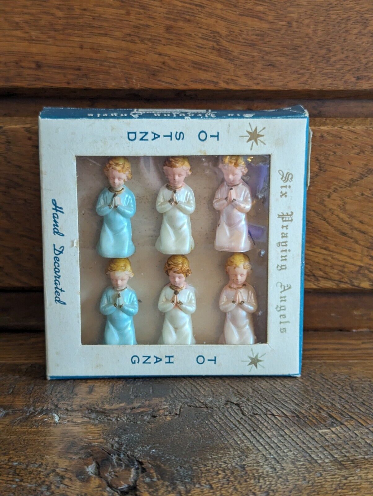 Vintage Praying Angels~NIP~ Hand Decorated~ Miniatures
