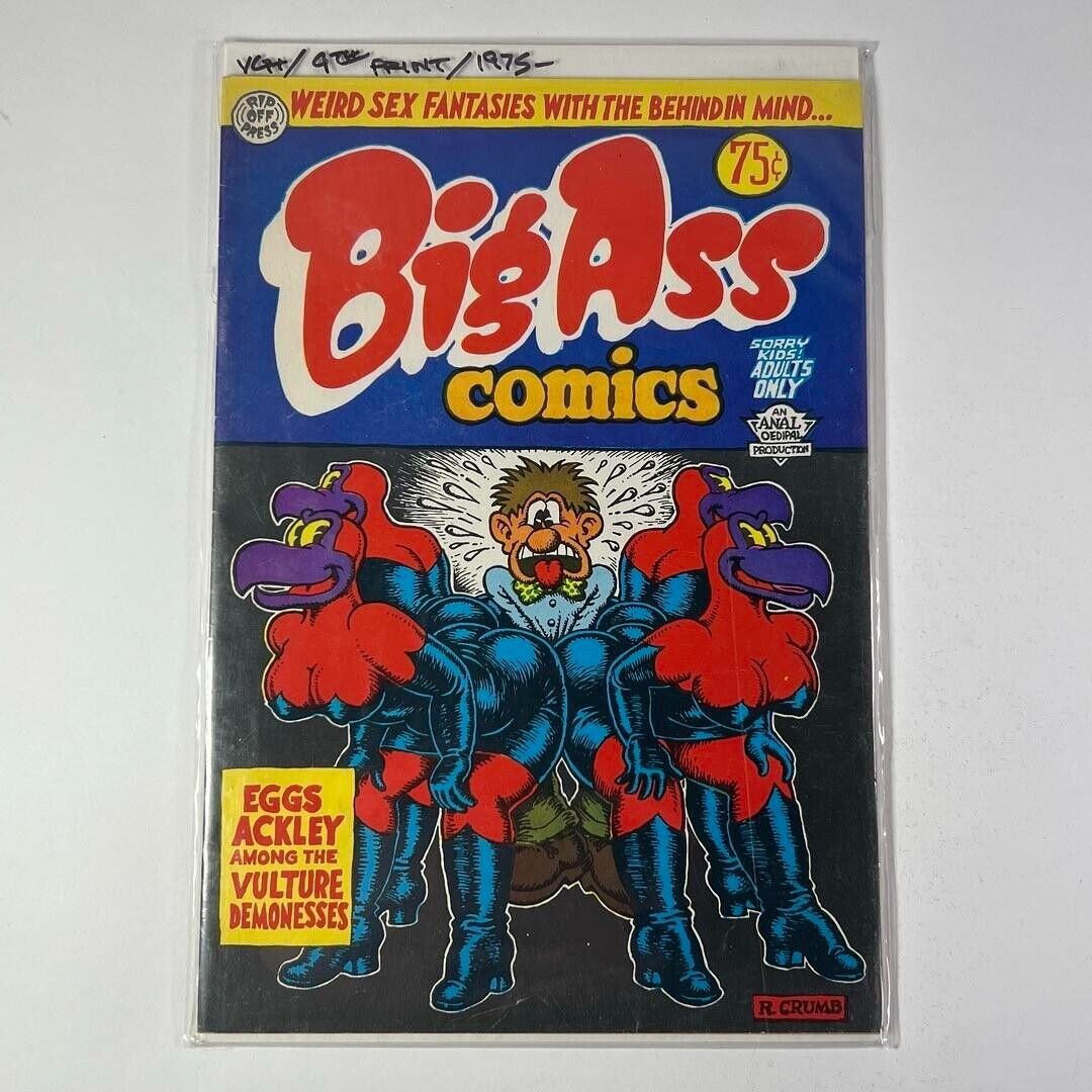 Big Ass Comics #1 1975 9th print by Robert Crumb - Excellent condition (ADULT)