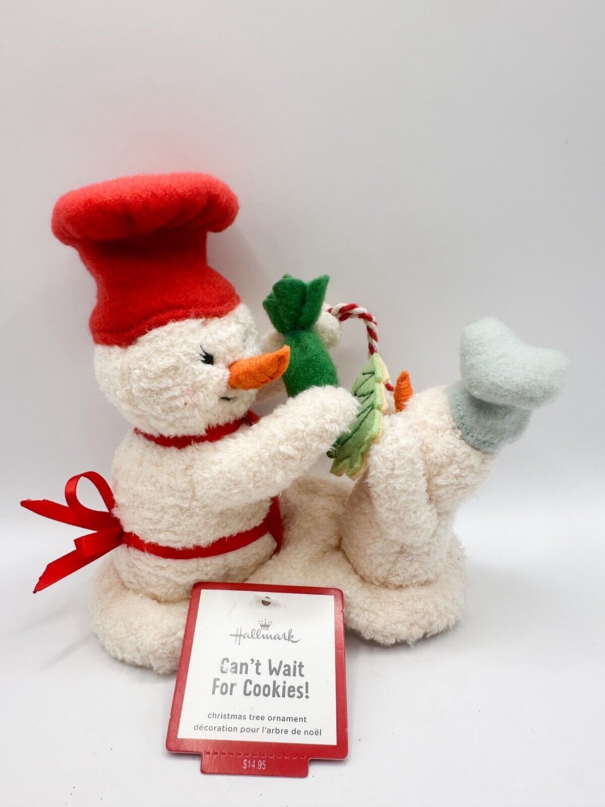 Hallmark Can’t Wait For Cookies Jingle Pals Plush ORNAMENT 2022 NEW