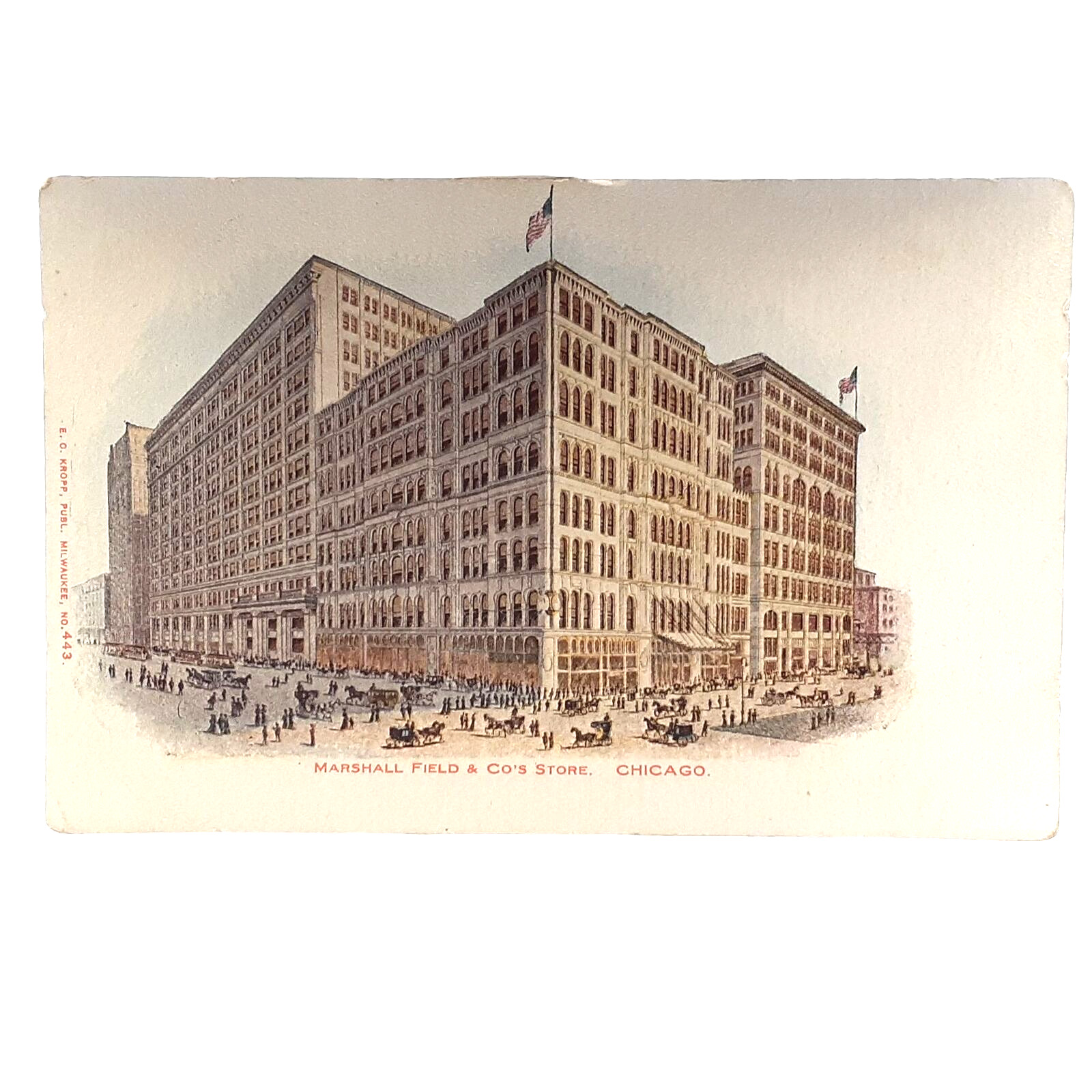 Postcard Marshall Fields Co Store Chicago IL Undivided Unposted