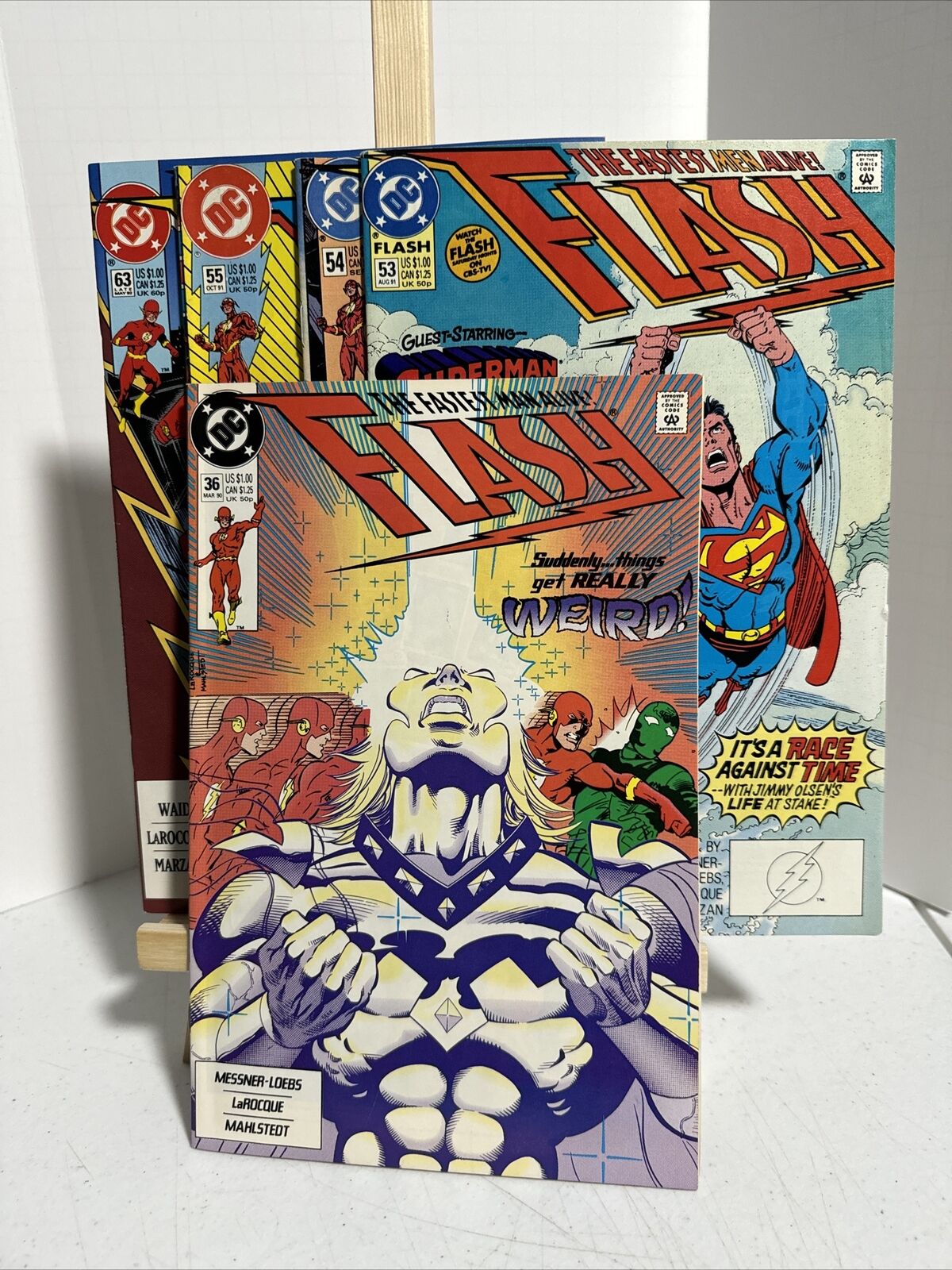 Lot Of 5- Flash #36, 53-55 & 63DC Comics 1991