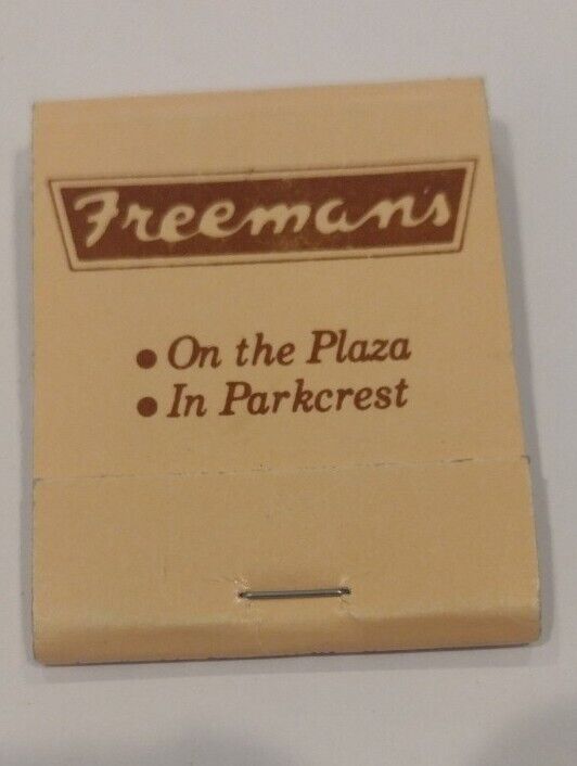 Vintage Freeman Matchbook 