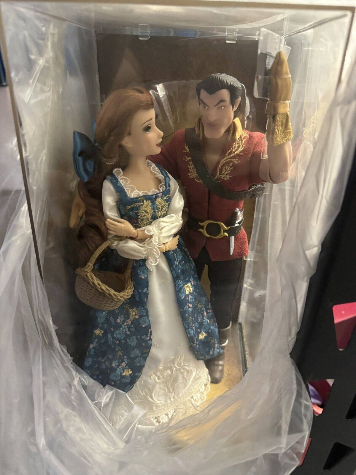 Disney Fairytale Designer Belle and Gaston Limited Edition Doll Set NEW