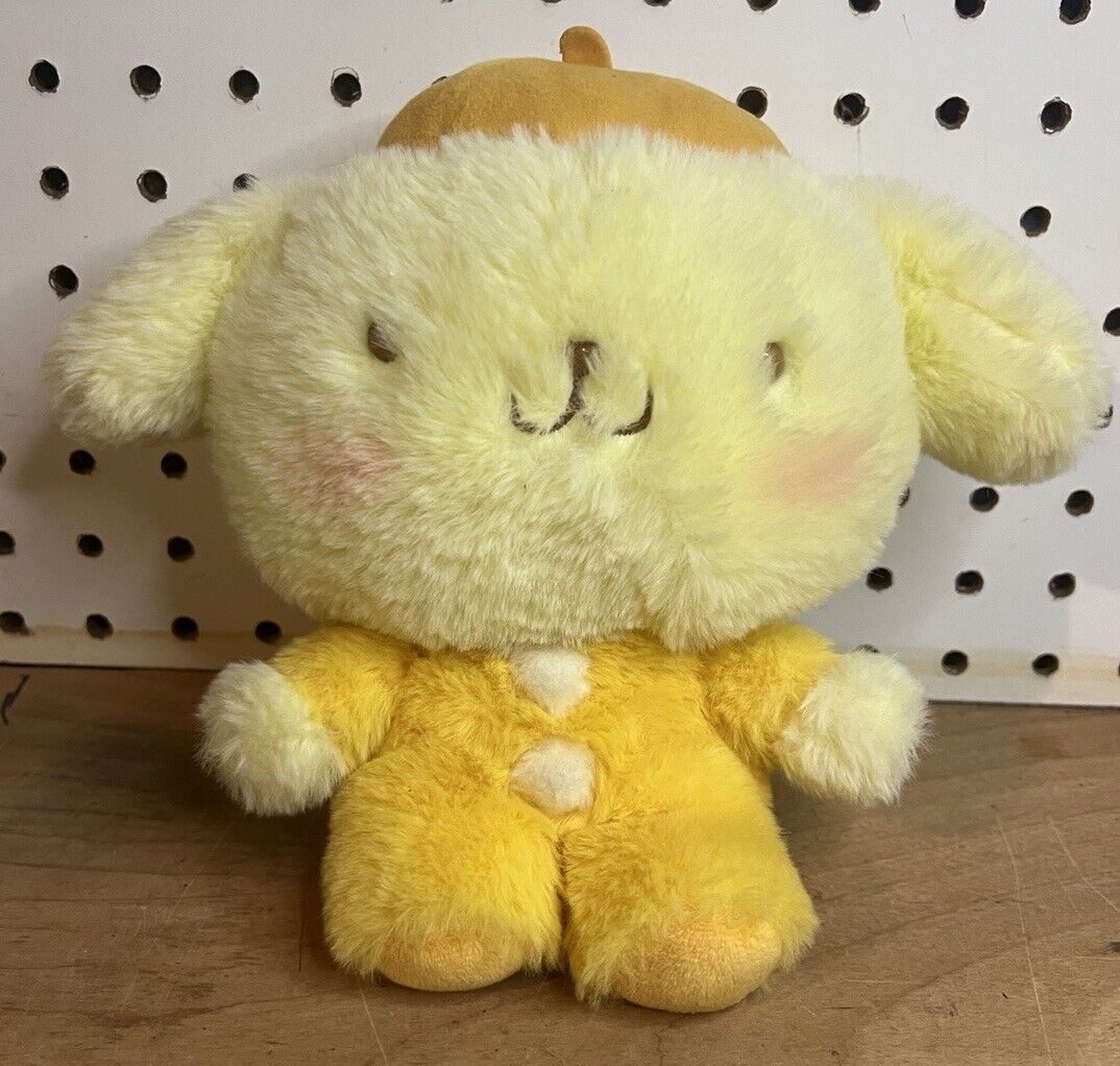 Sanrio Pompompurin Soft Healing Fluffy Deluxe Small Plush