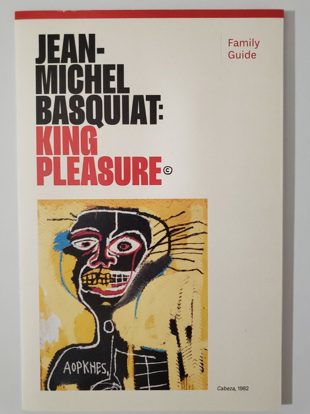 Jean Michel Basquiat King Pleasure program guide RARE art Collectable. 