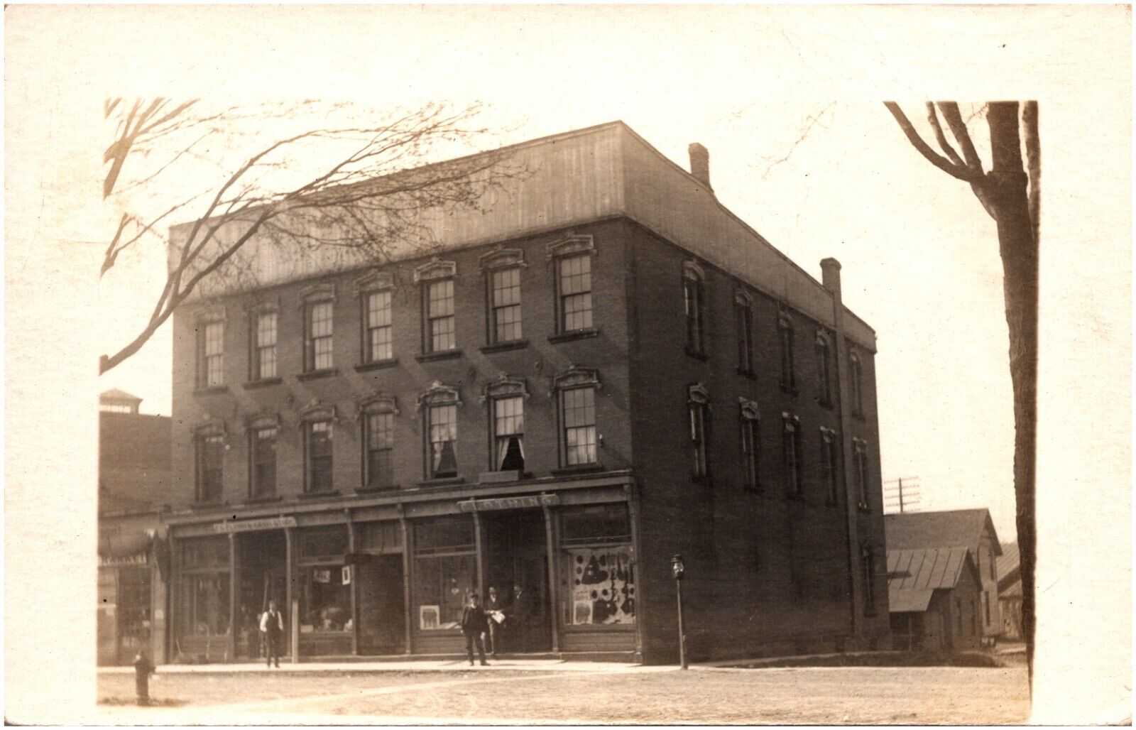 Flynn\'s Cash Store in Conneautville Pennsylvania PA 1910s RPPC Postcard Photo