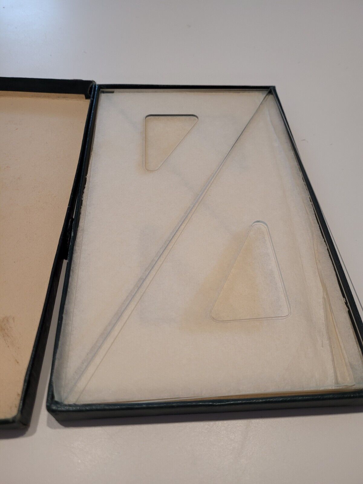 Vintage Box 12 K+E Doric Transparent Acrylic Triangles 30\' - 60\'