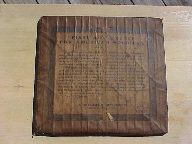WWI First Aid French For American Soldiers Victor Talking Records
