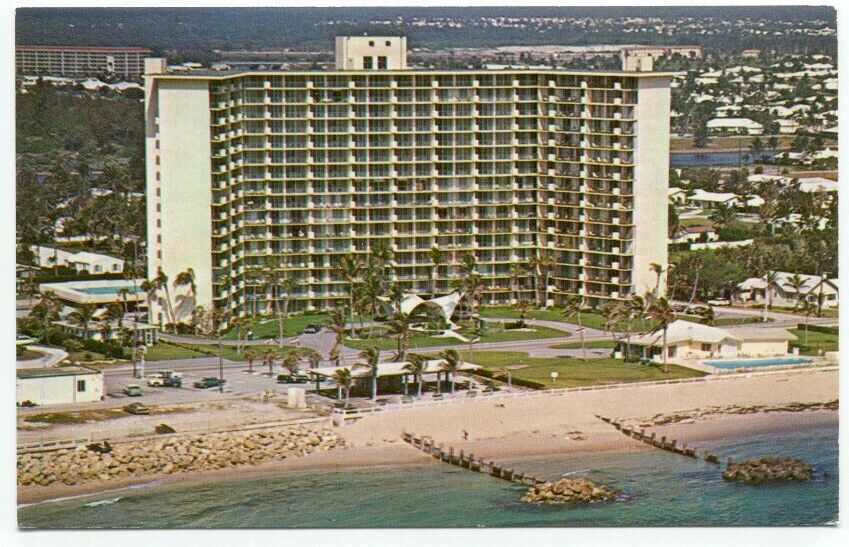 Deerfield Beach FL Tiara East Ocean Front Condominium Postcard Florida