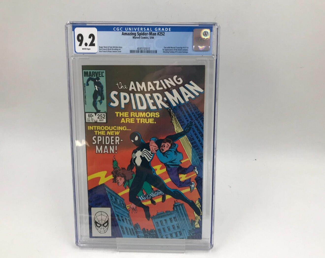 Amazing Spider-Man #252 CGC 9.2 1st App of The Black Suit Marvel Comics 1984