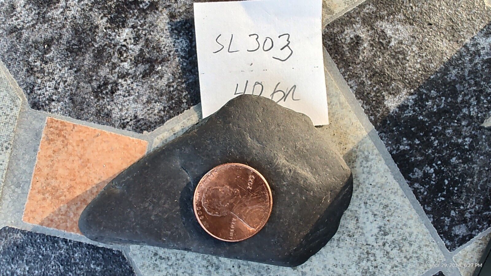 Coal Shale Mineral Stone Specimen Slate 40 gram