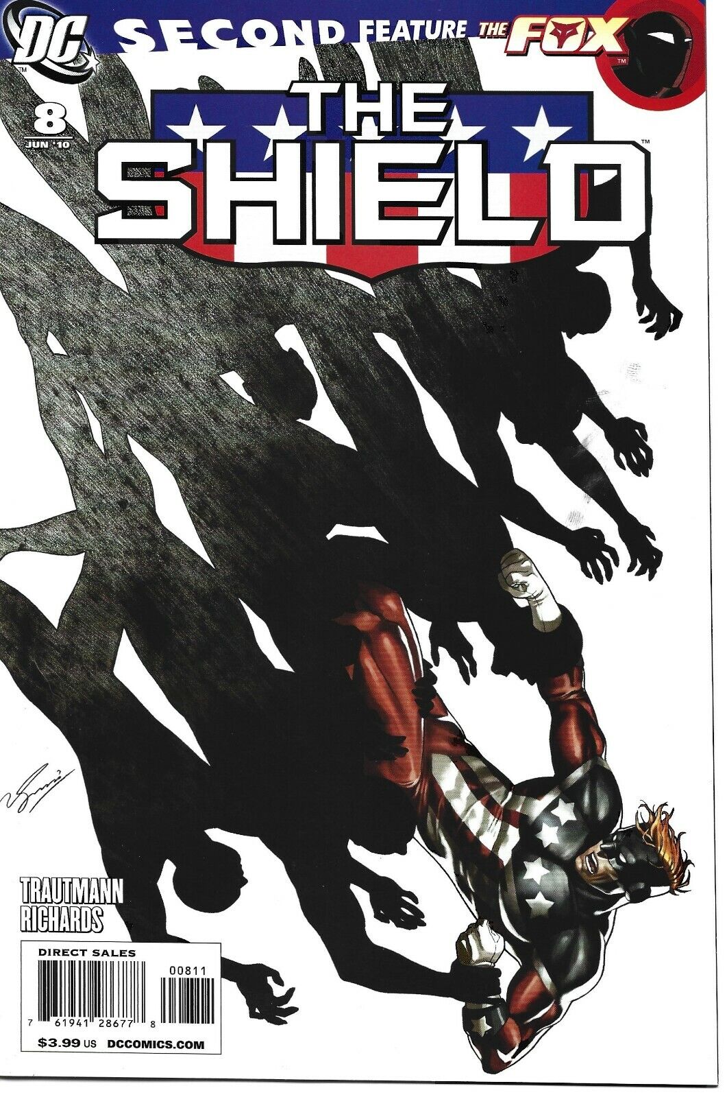 THE SHIELD #8 DC COMICS 2010 BAGGED AND BOARDED