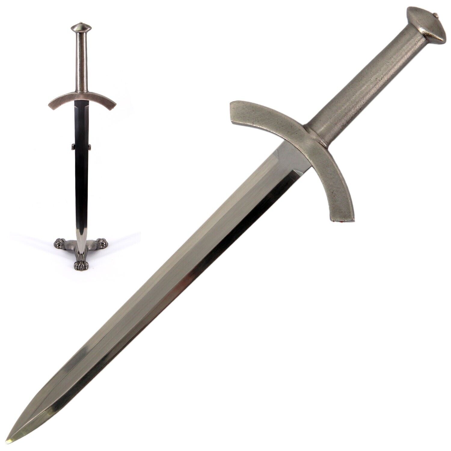 Medieval Norman Sword Letter Opener with Stand - 8\
