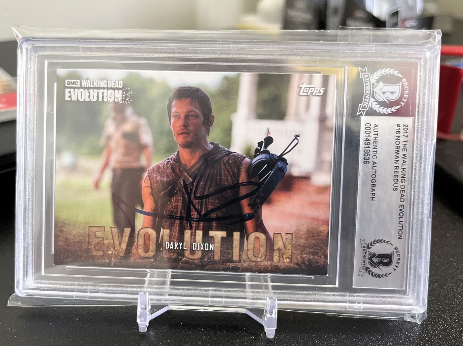 Norman Reedus Authentic Auto “Daryl Dixon”  (The Walking Dead) BGS CERTIFIED