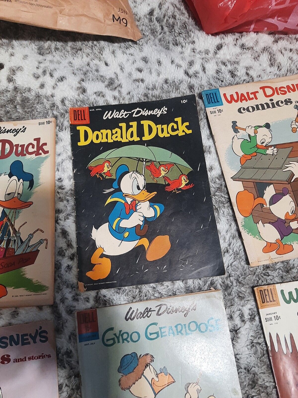 Walt Disney's Donald Duck #58 Dell 1958 Rattled Railroader