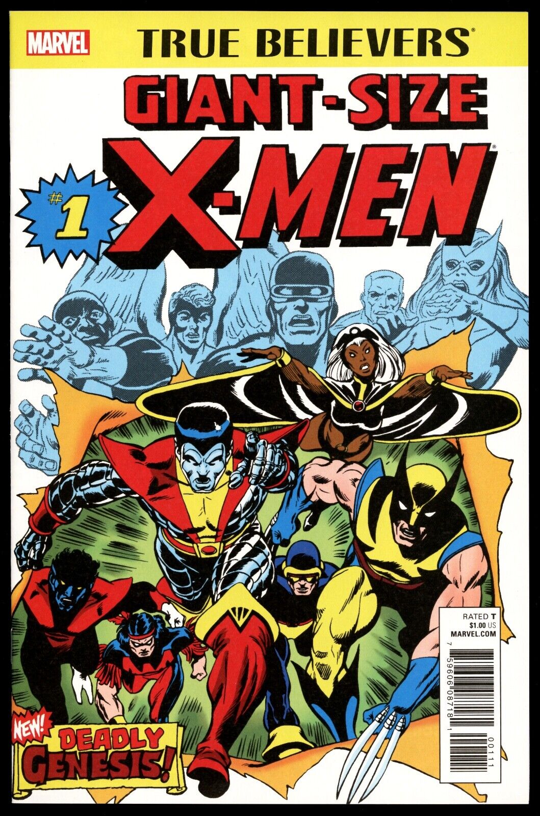 True Believers: Giant Size X-Men #1 2017 Marvel Reprint NM 1st Storm, Colossus