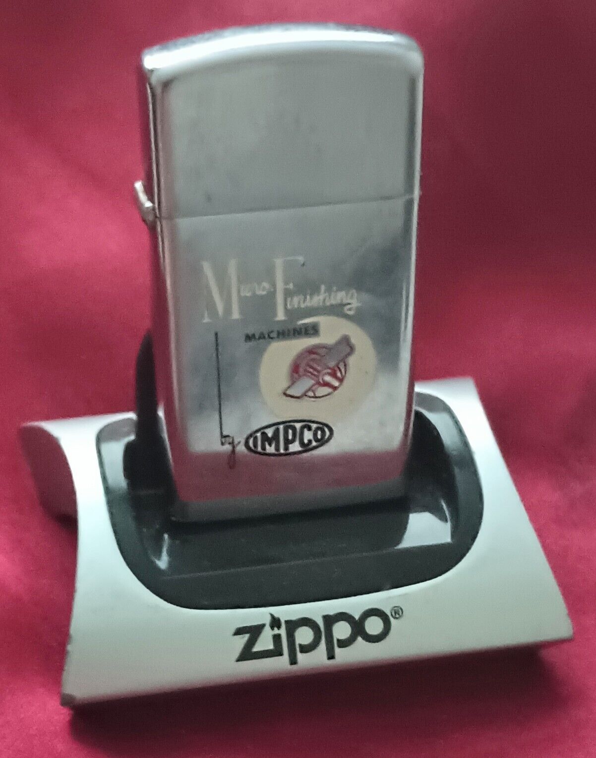 1977-1996 Slim Zippo Sliver Lighter Muro Finishing Machines By Impco Advertising