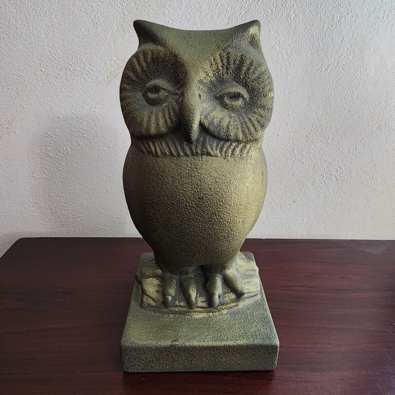 Vintage MCM Hyalyn Textured Owl Figurine Statue