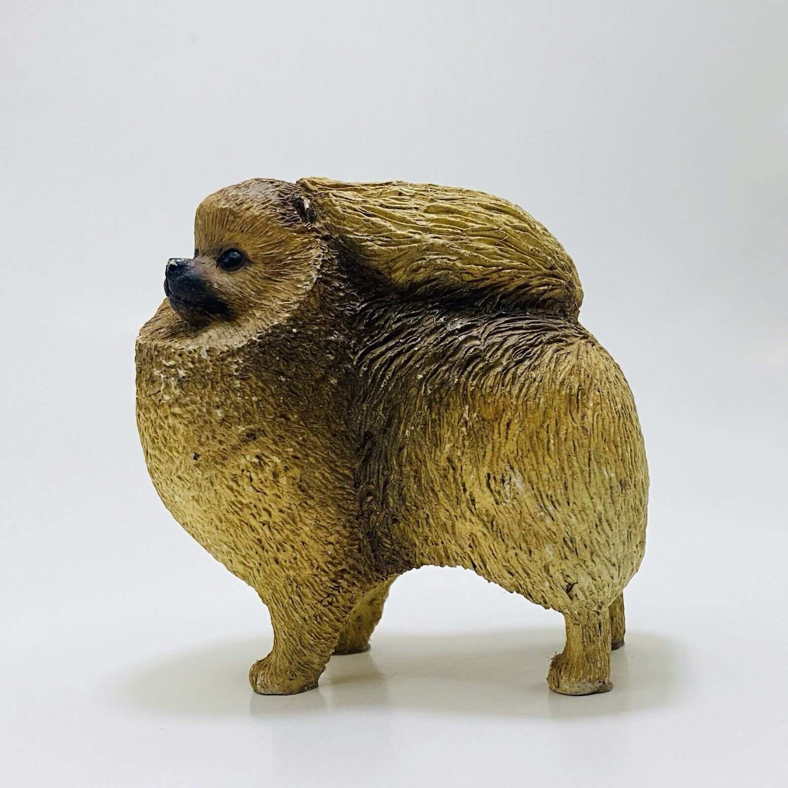 VTG Pomeranian Dog Figurine - Best of Breed by Naturecraft animals statue H 3in