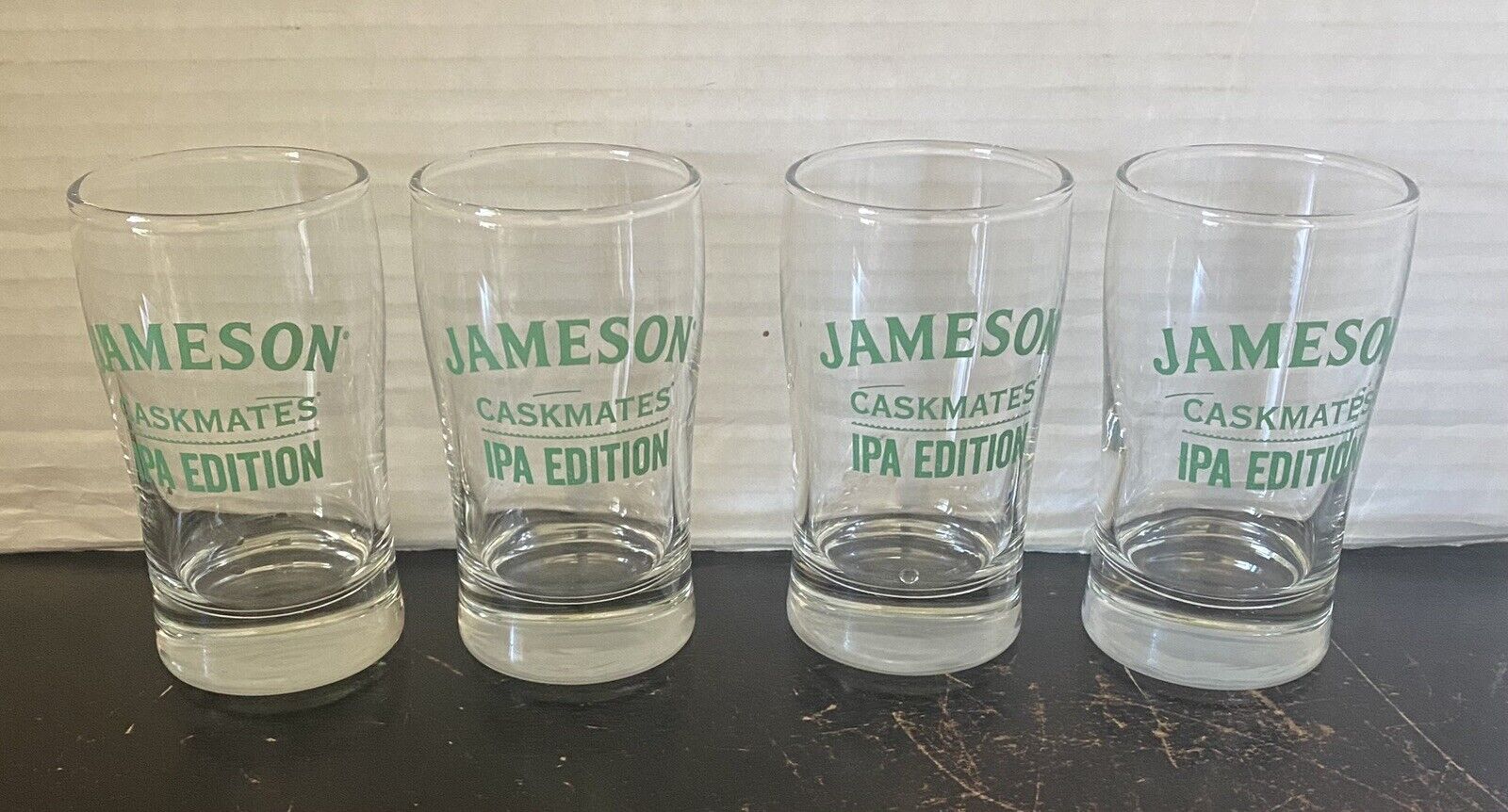 Jameson Caskmates IPA Edition Set of 4 Barware 5 oz Flight Glass Glasses