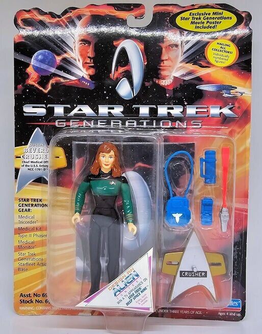 STAR TREK GENERATIONS DOCTOR BEVERLY CRUSHER PLAYMATES ACTION FIGURE (1994) NEW