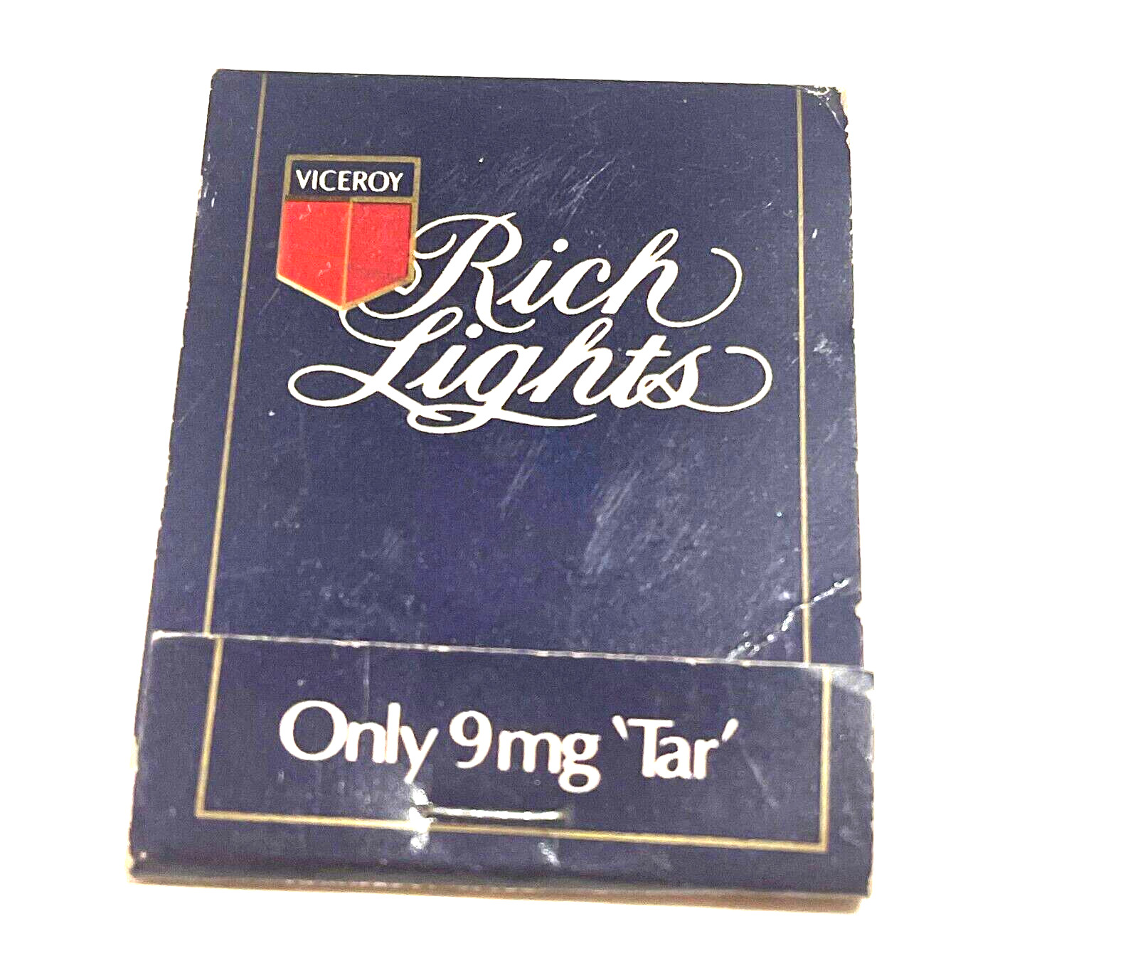 Vintage Matchbook Collectible Ephemera VICEROY RICH LIGHTS Cigarettes