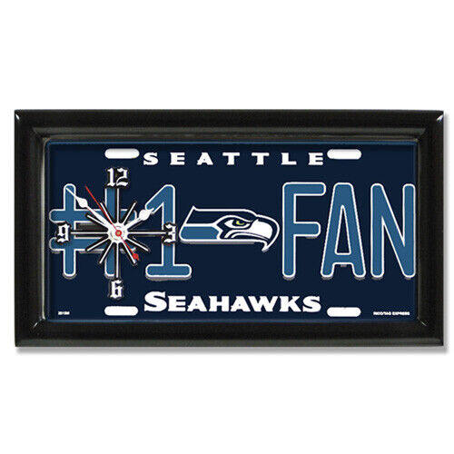GTEI NFL Seattle Seahawks #1 Fan Wall/Desk Clock for Home or Office
