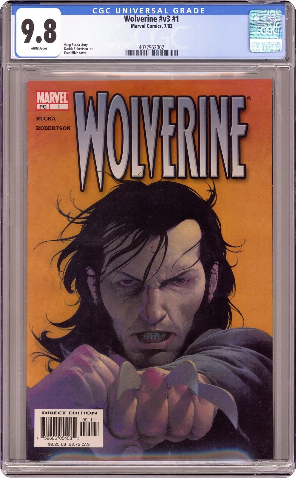 Wolverine #1 CGC 9.8 2003 4072952002