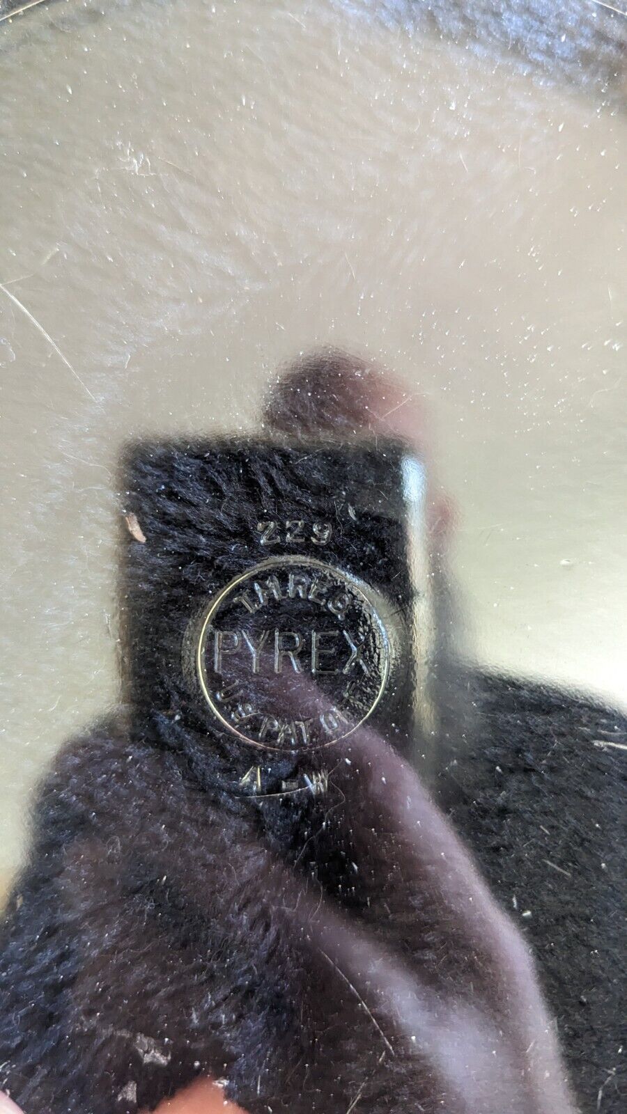 Vintage PYREX Pie Plate 229 clear glass