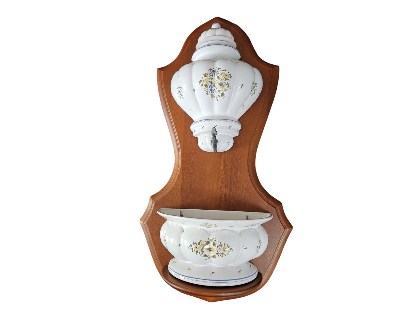 Vintage French Faux Wall Fountain by Michele Blanc~