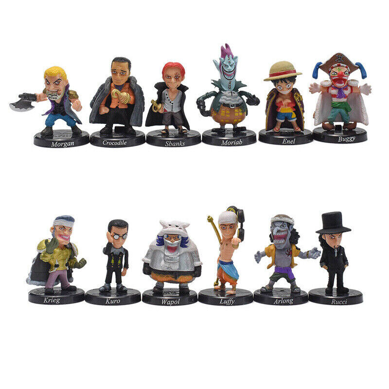 12pcs Set Anime One Piece PVC Action Figure Model Collection Doll Toys Xmas Gift