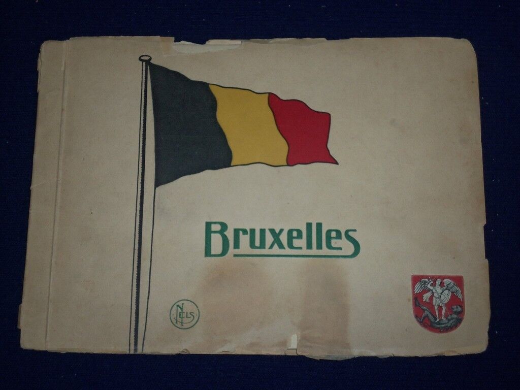 EARLY 1900\'S BRUXELLES SOFTCOVER PHOTO ALBUM - BELGIUM SIGHTS - J 5536